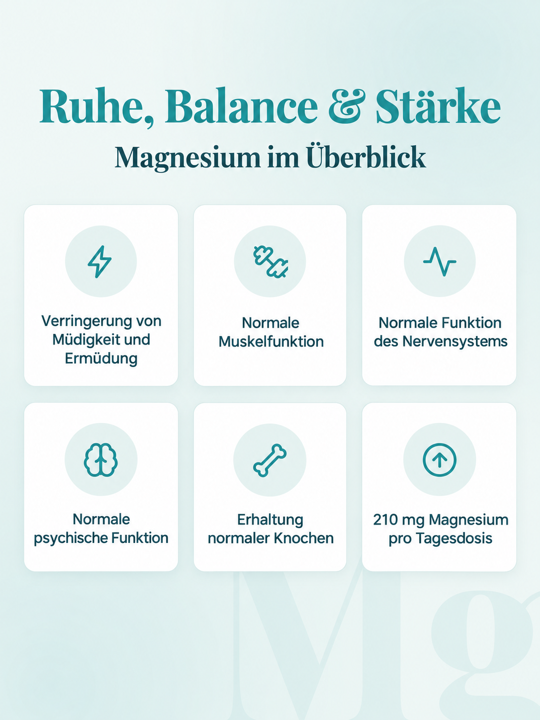 Magnesiumglycinat – Vorteile und Tagesdosis