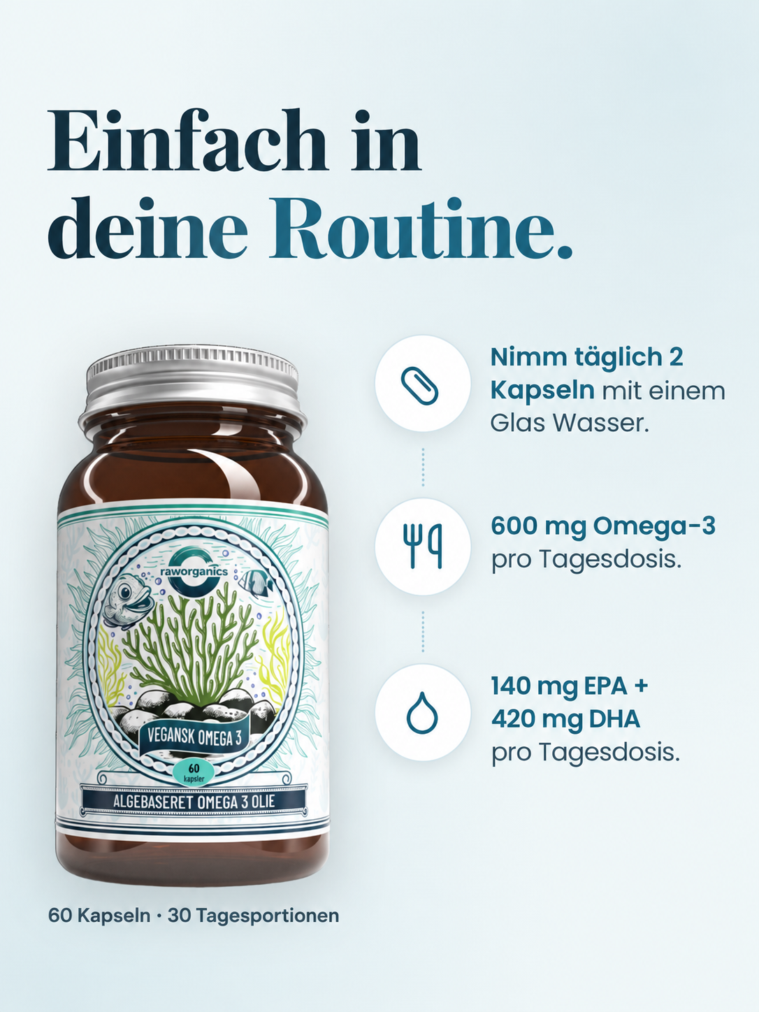 Algen-Omega-3 – Anwendung und Dosierung