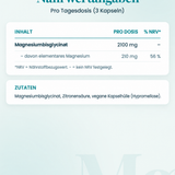 Magnesiumglycinat – Nährwerte und Zutaten