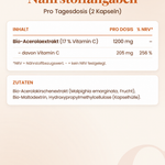 Vitamin C – Nährwerte und Zutaten