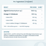 Algen-Omega-3 – Nährwerte und Zutaten