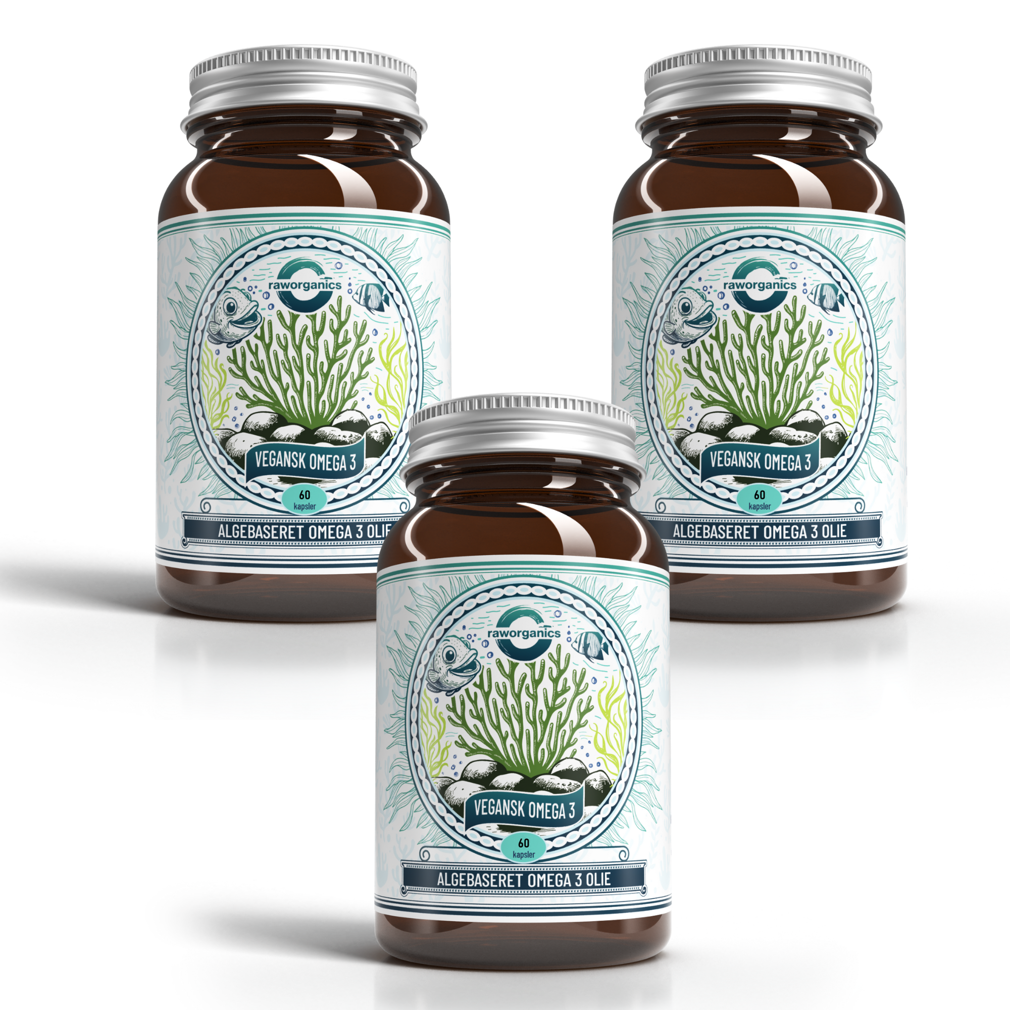 3 x Veganes Omega 3 (180 Kapseln)