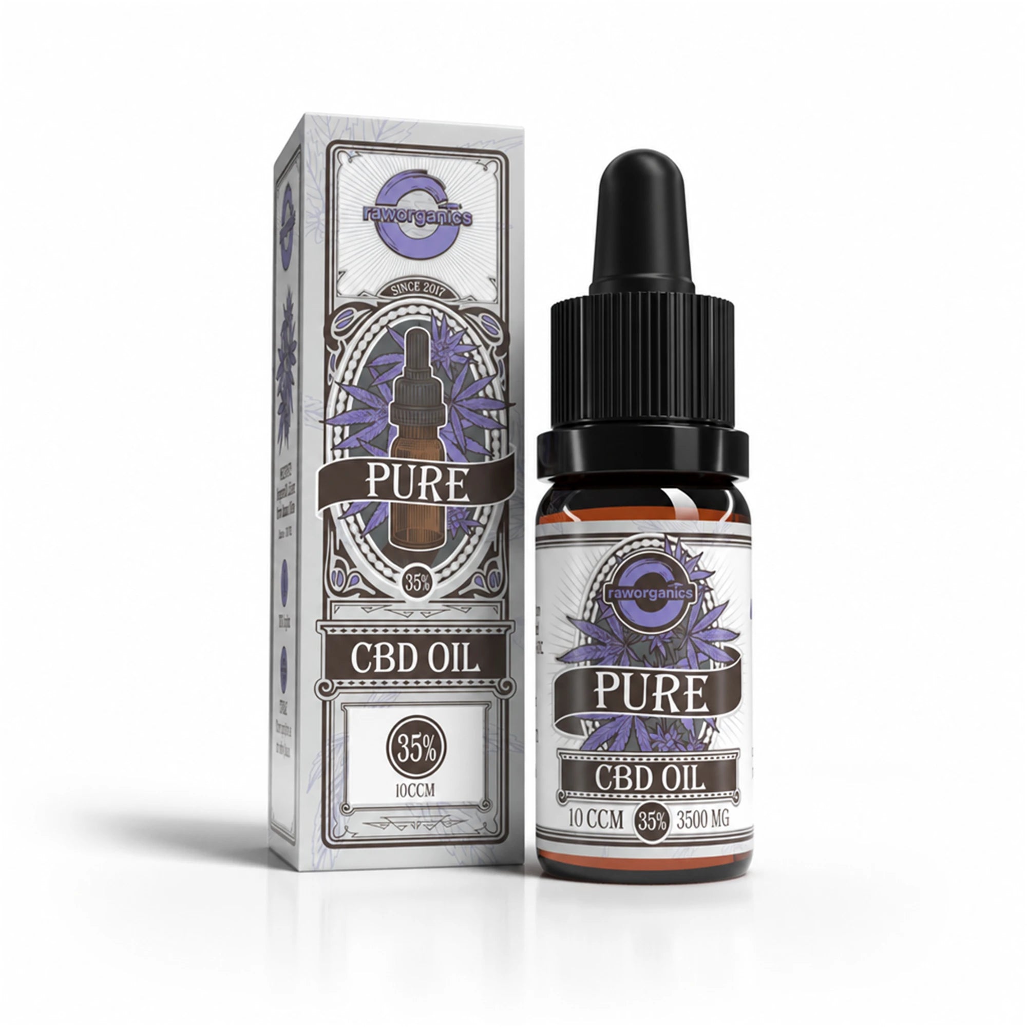6er-Pack CBD Öl 35 % (3500 mg): sechs Pure-Pipettenflaschen à 10 ml